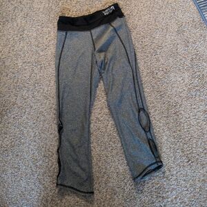 bebe Gray and Black Capris